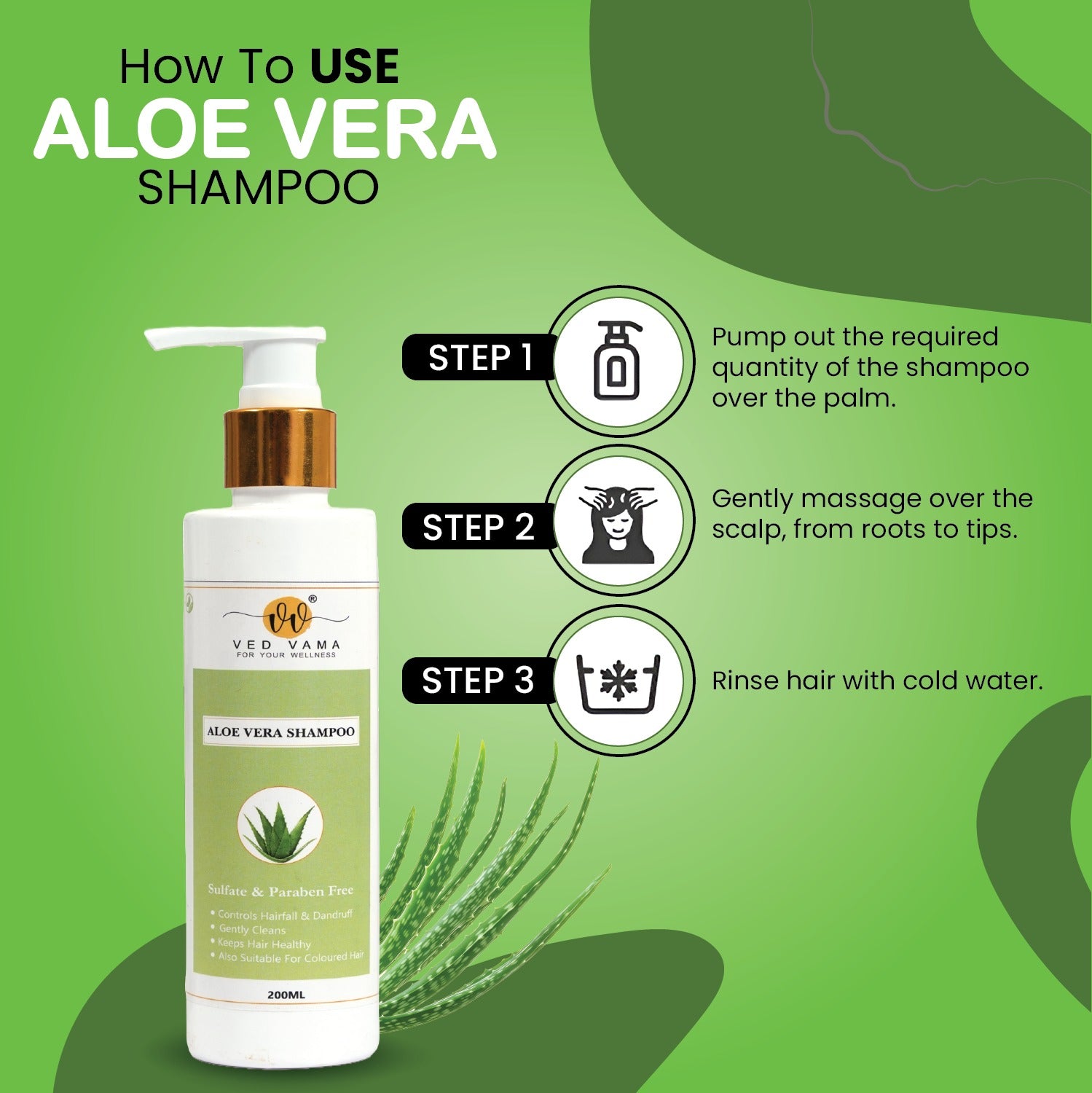 Ved Vama Aloe Vera Shampoo