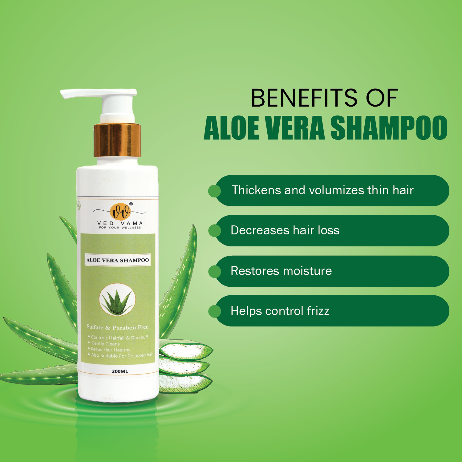 Ved Vama Aloe Vera Shampoo