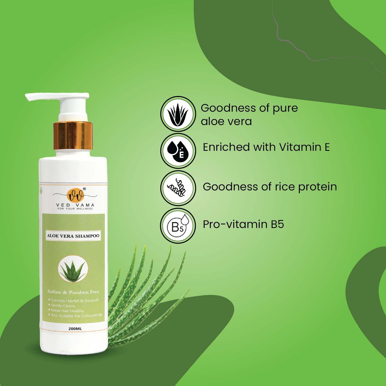 Ved Vama Aloe Vera Shampoo