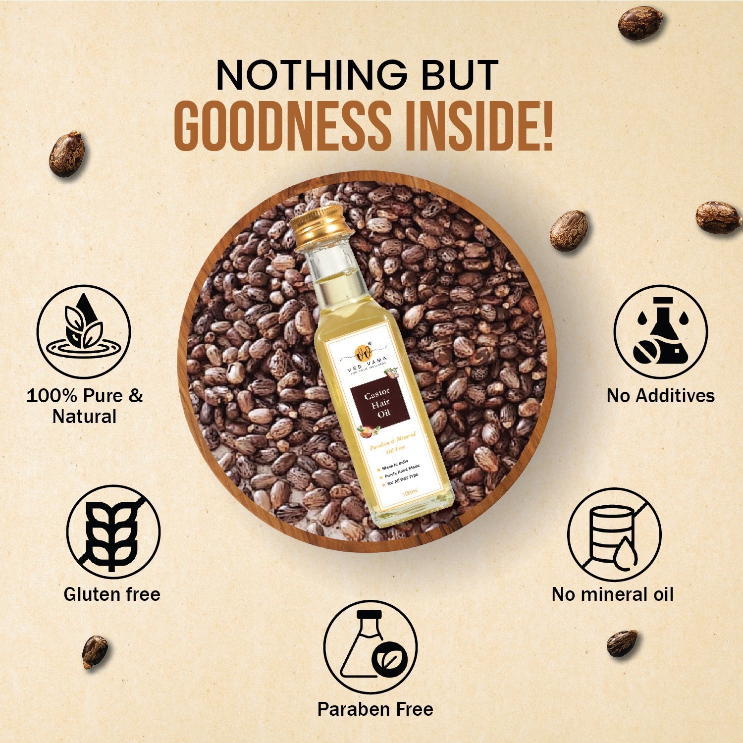 Ved Vama Castor Hair Oil