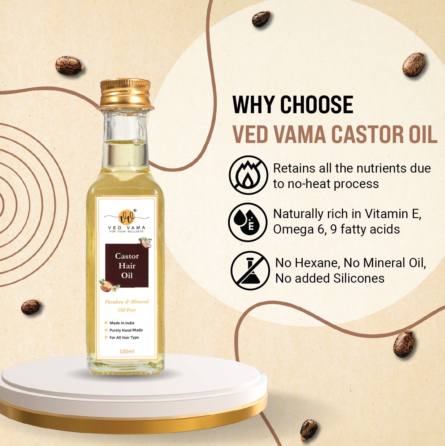 Ved Vama Castor Hair Oil