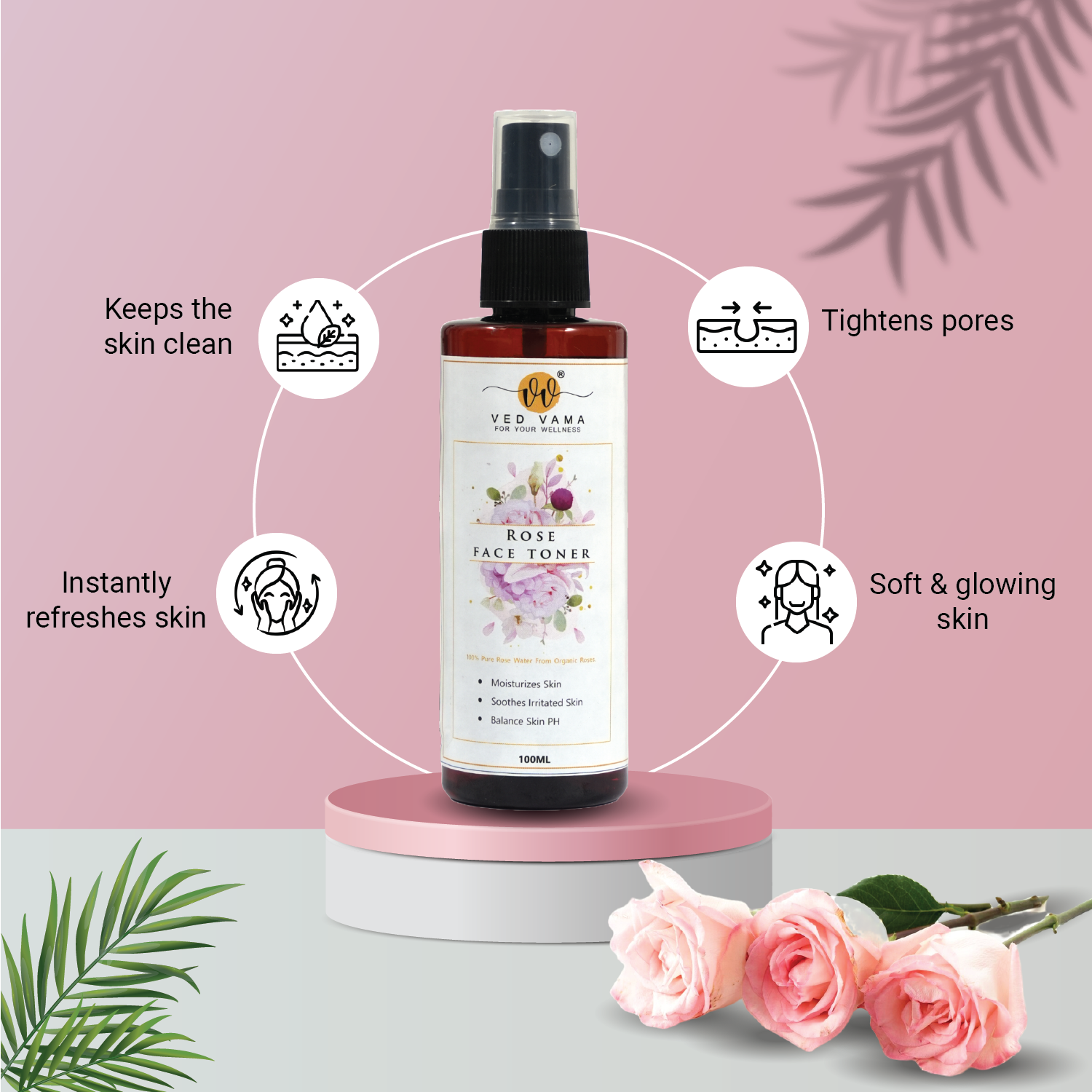 Ved Vama Rose Face Toner