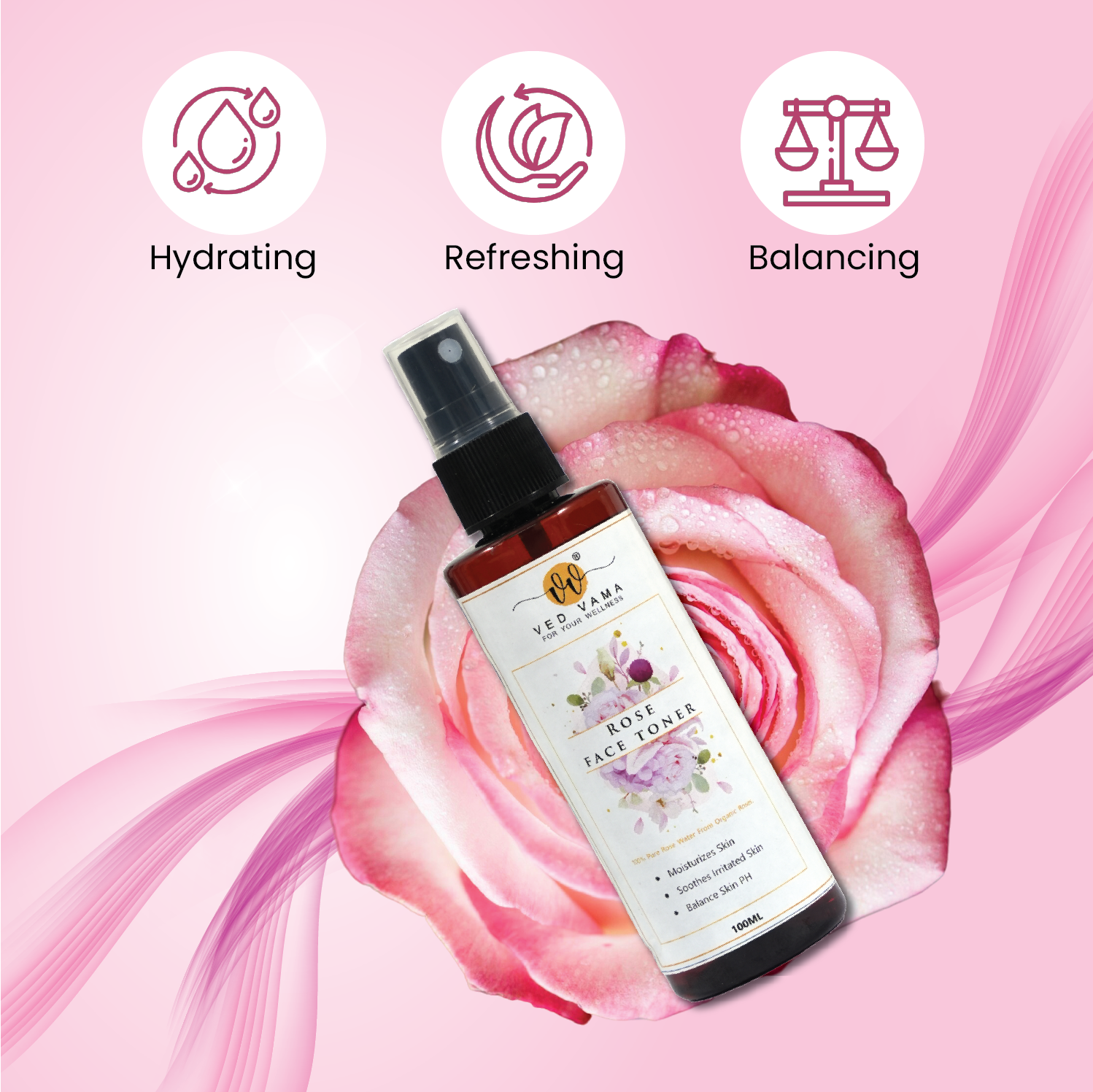 Ved Vama Rose Face Toner